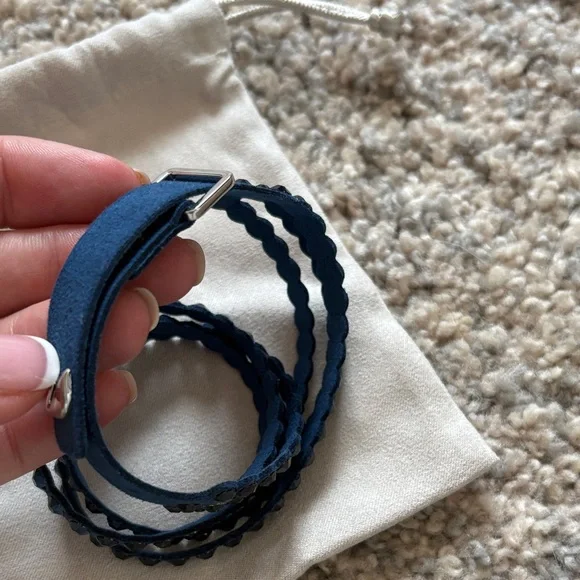 Swarovski Dark Blue Crystal Bracelet Set - Picture 3 of 3